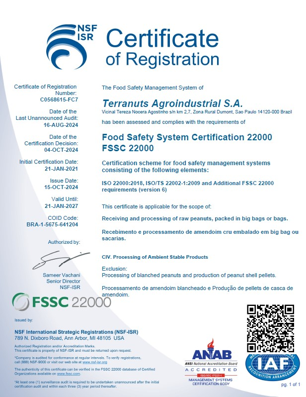 Certificate Of Registration